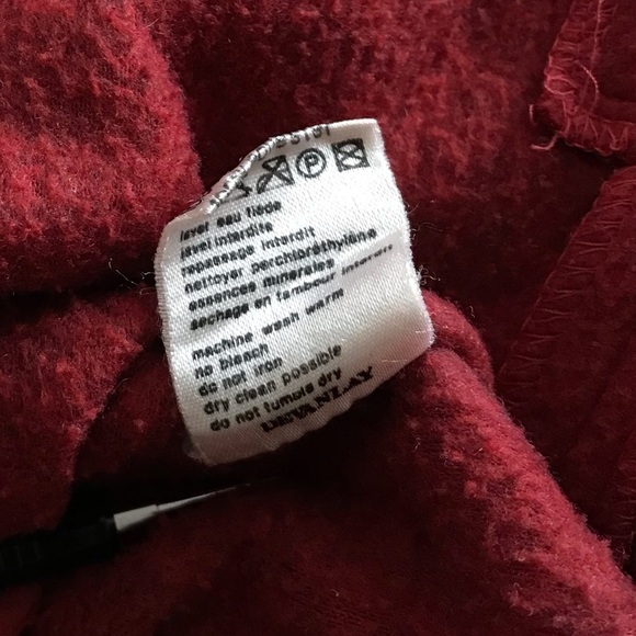 Vintage Lacoste Chemise Red Fleece Hooded Jacket - Picture 12 of 14